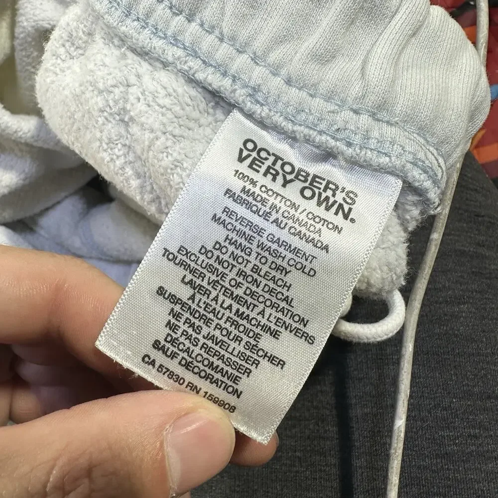OVO Octobers Very Own Sweat Shorts Mens Sz XL Gray Drawstring Drake Rapper